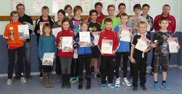 Gruppenbild Schüler- und Jugendvereinsmeisterschaften 2013